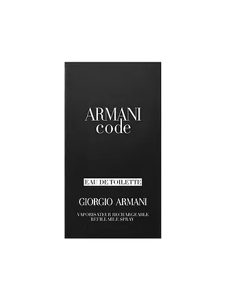 ARMANI | Code Eau de Toilette 75ml Nachfüllbar | 